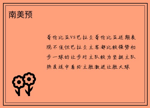 南美预